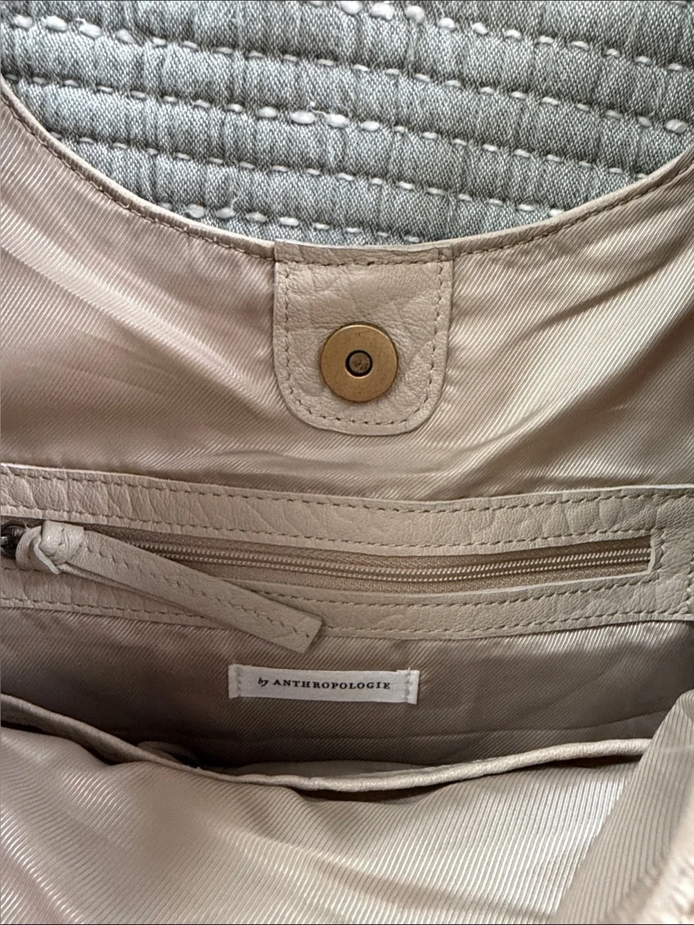 Anthropologie Pebbled Leather Slouchy Shoulder Bag
